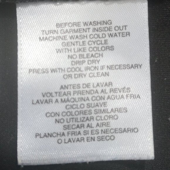 Anne Klein Ladies Size Medium Black with Grey Accents Long Sleeve Top - Picture 4 of 12